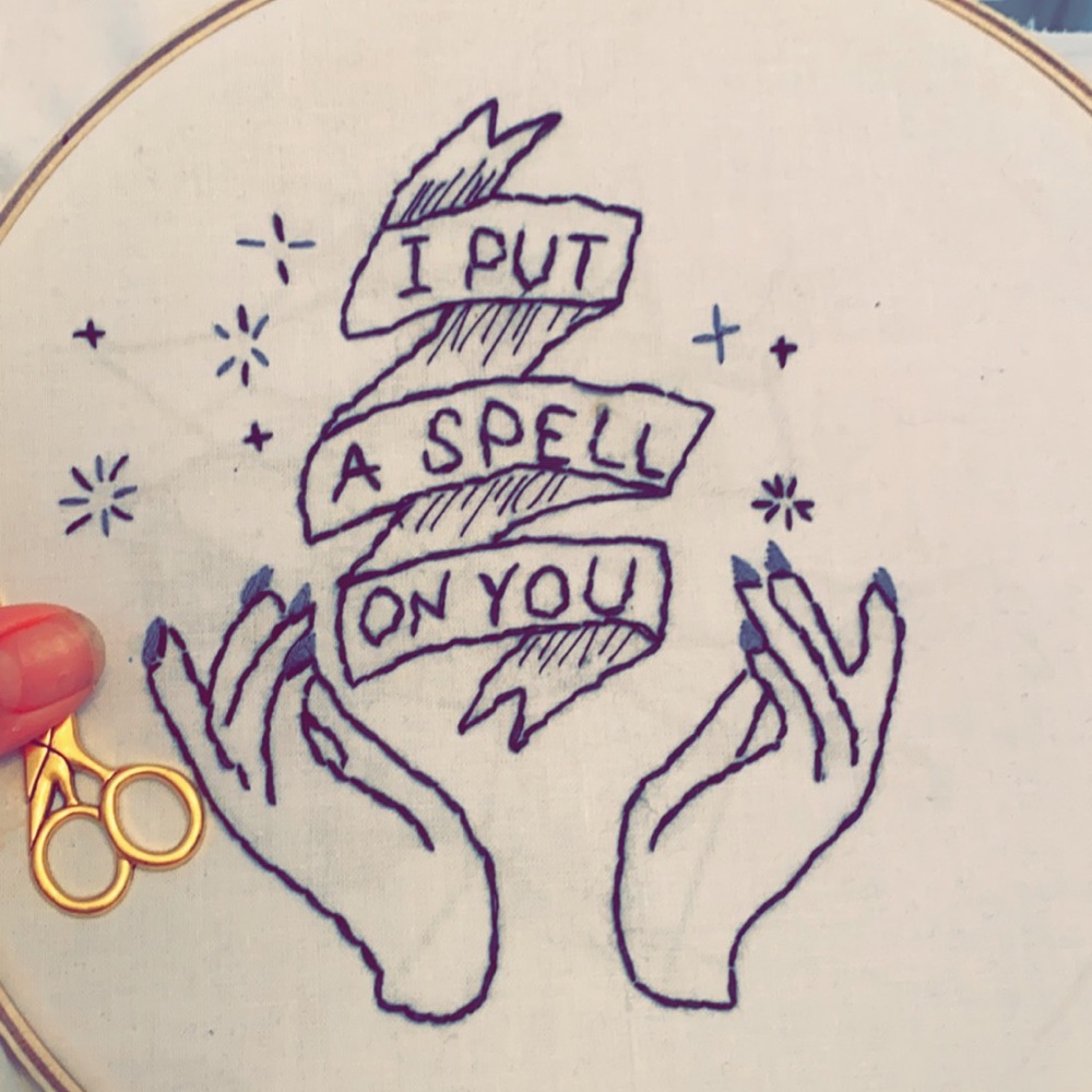 Halloween embroidery